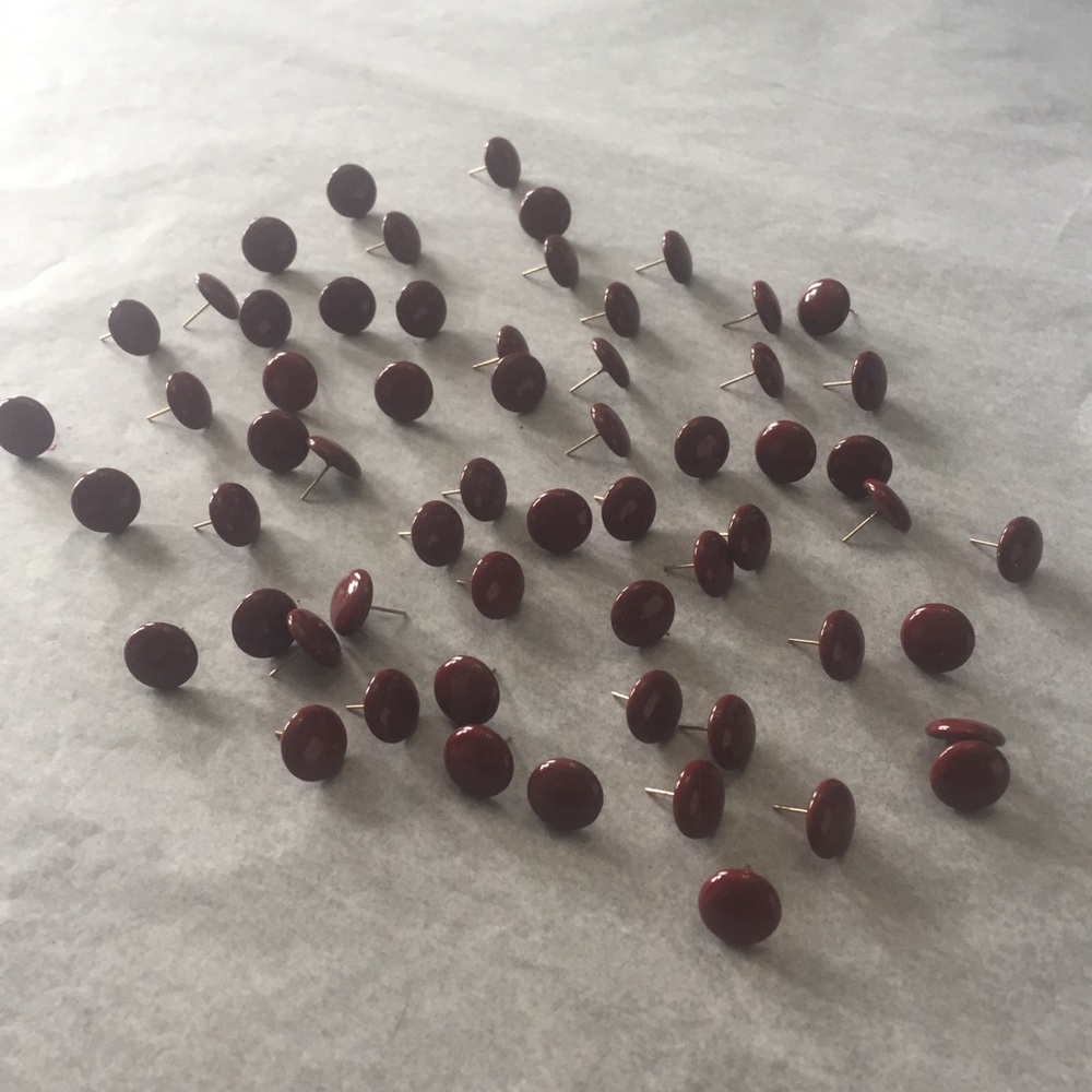 30 pair earrings vintage small button Metal stud crafts upcycle